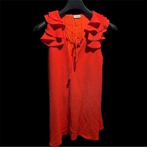 Orange Essue Mini Dress